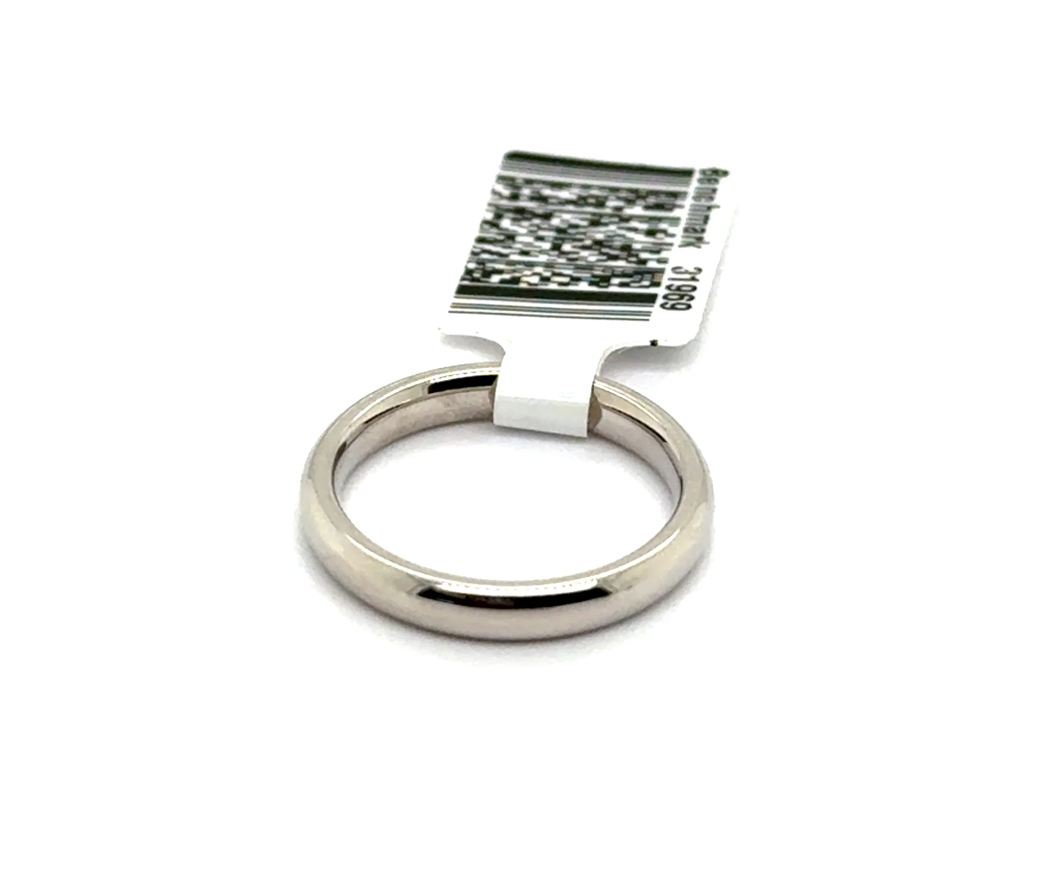14Kt White Gold 3mm Size 6 Benchmark Comfort Fit Band