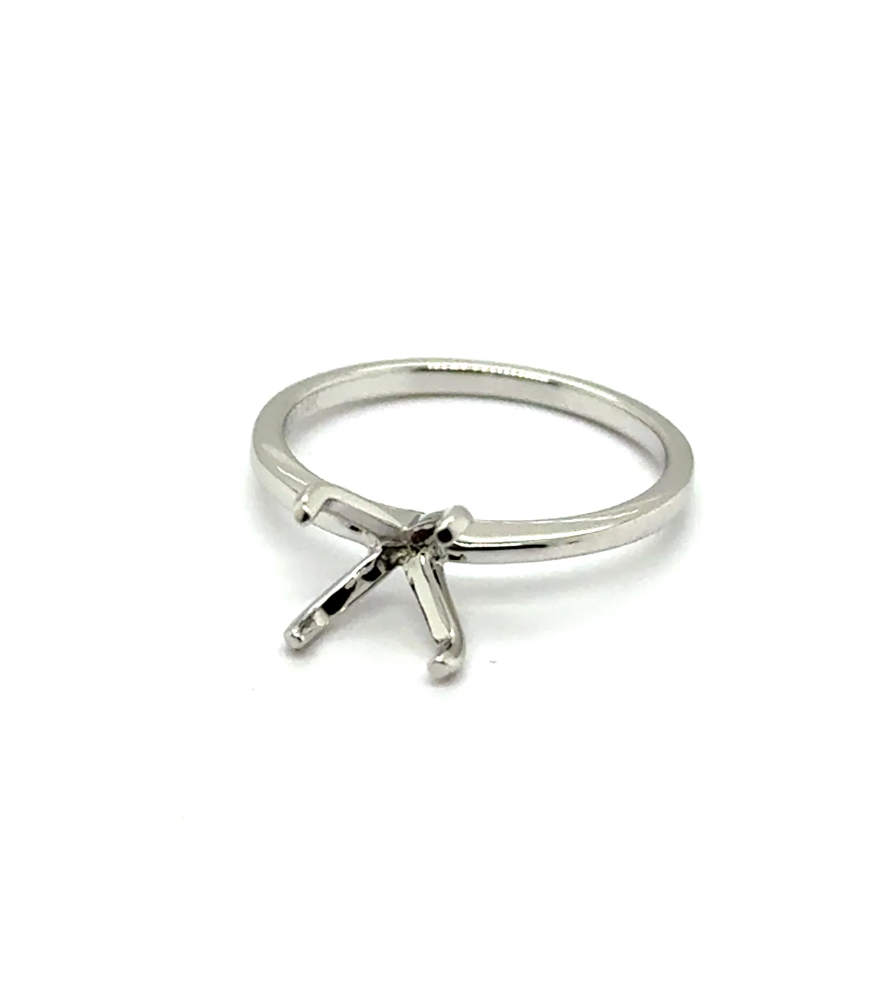 14Kt White Gold Semi-Mount Mounting With No Stones