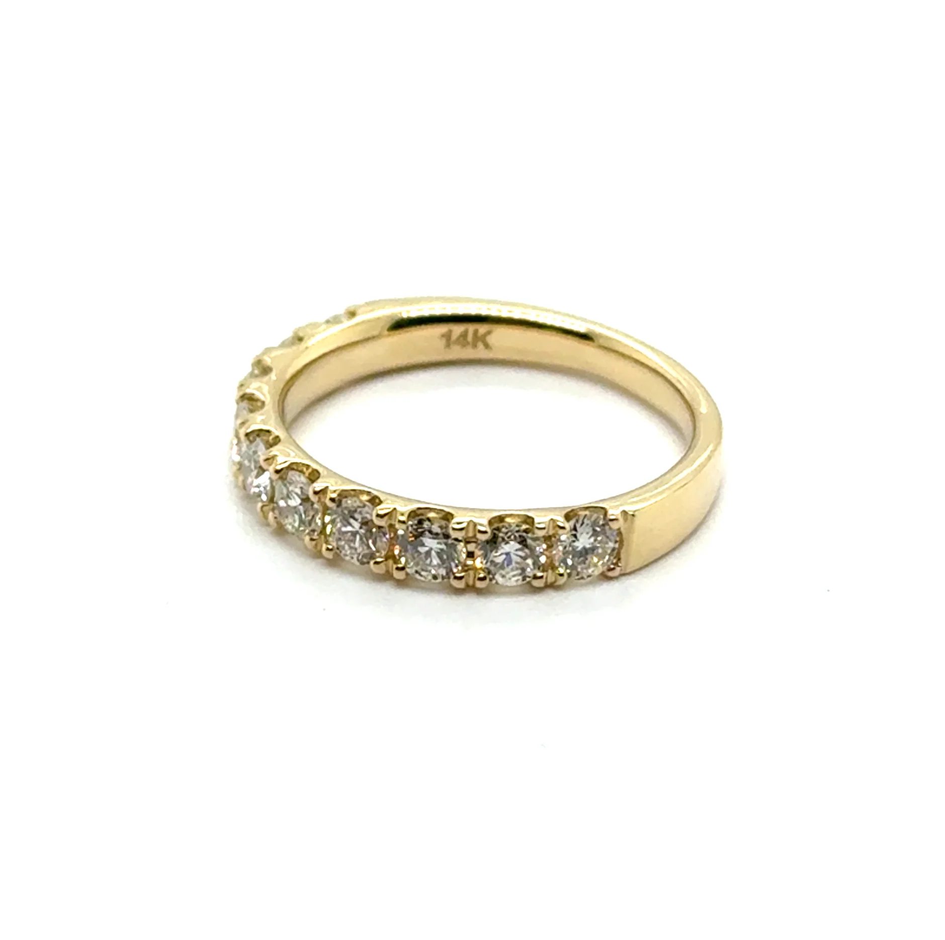 14kt Yellow Gold 1.00Ctw Diamond Stackable Wedding Band - Image 2