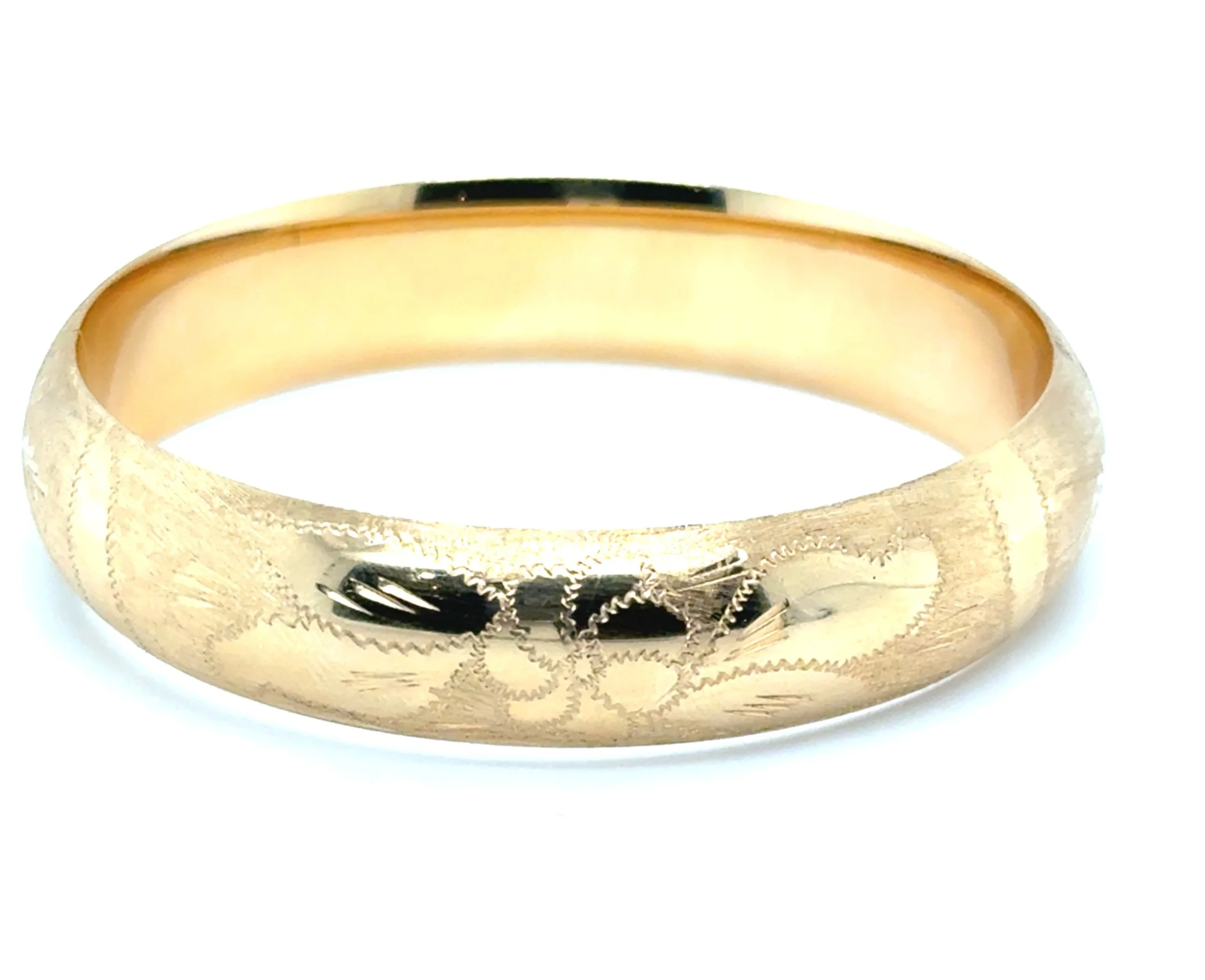14Kt Yellow Gold Bangle Bracelet