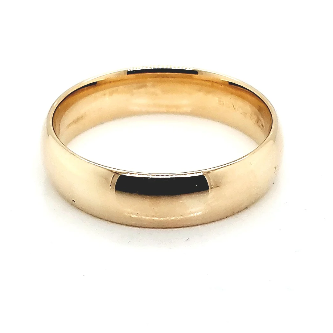 14Kt Yellow Gold Benchmark Wedding Band