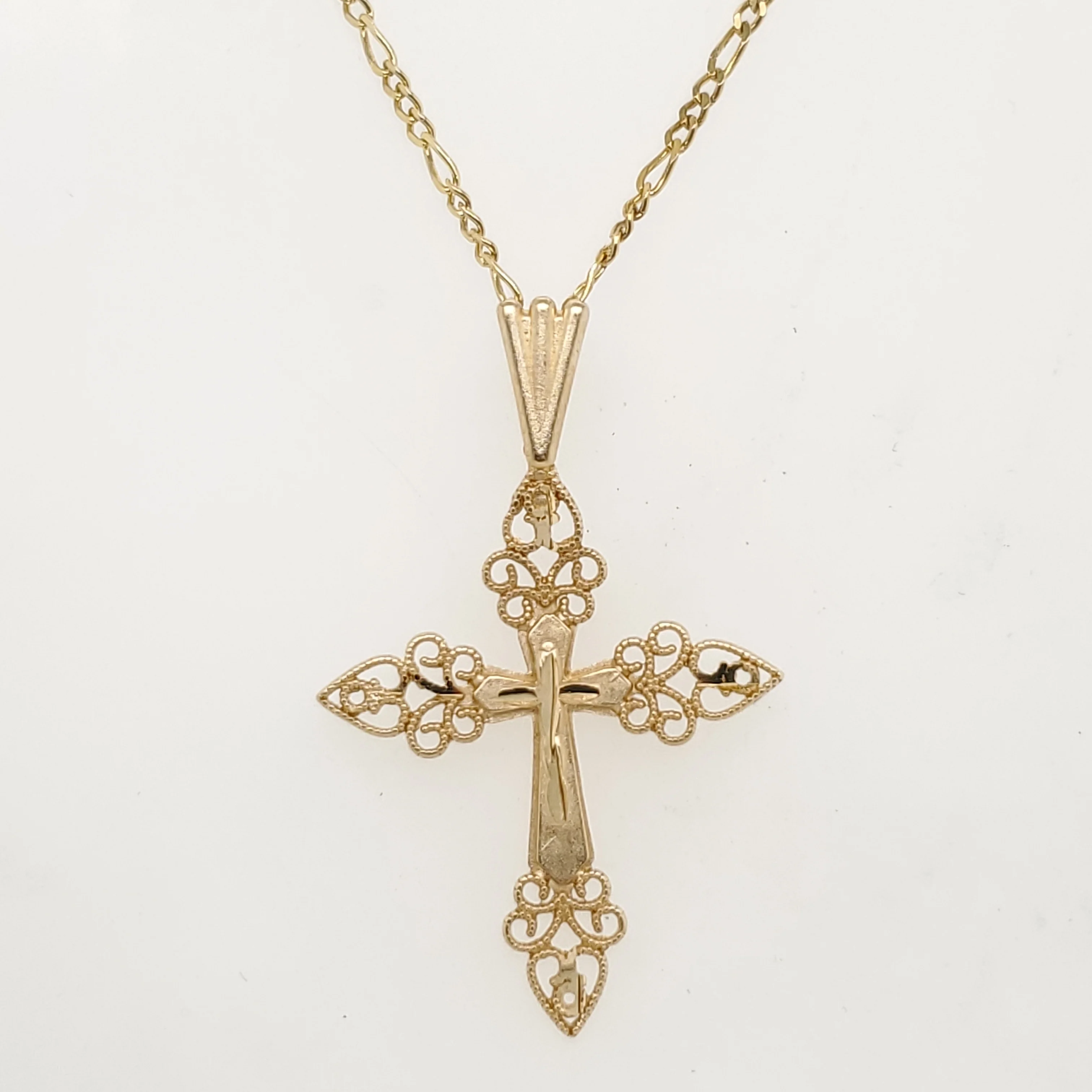 14kt Yellow Gold Cross Pendant