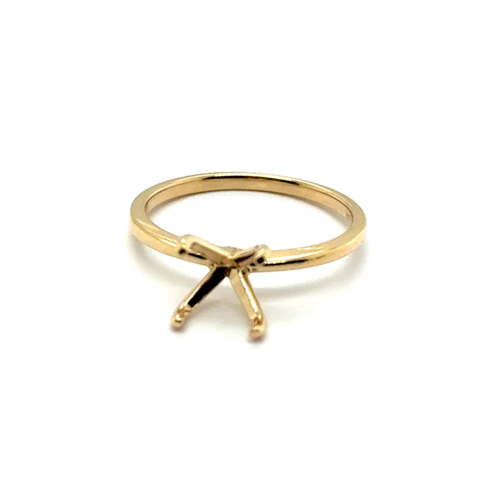 14Kt Yellow Gold Semi-Mount Mounting With No Stones