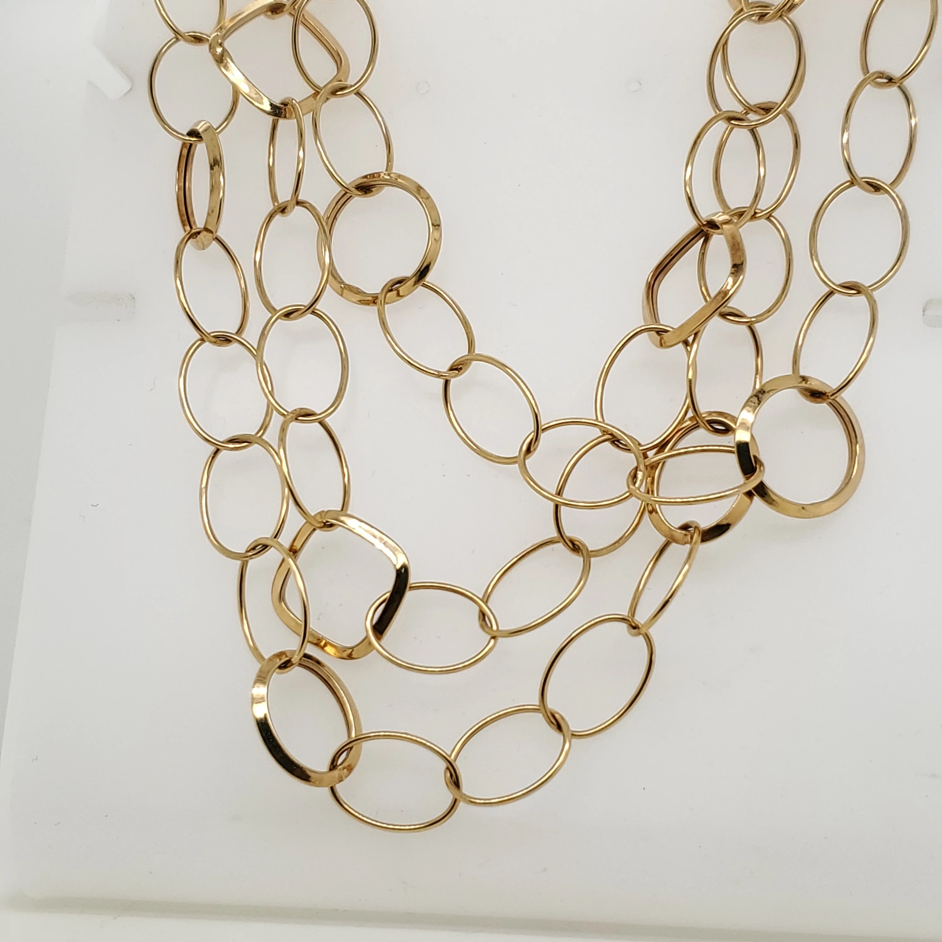 14kt Yellow Gold Triple Strand Necklace