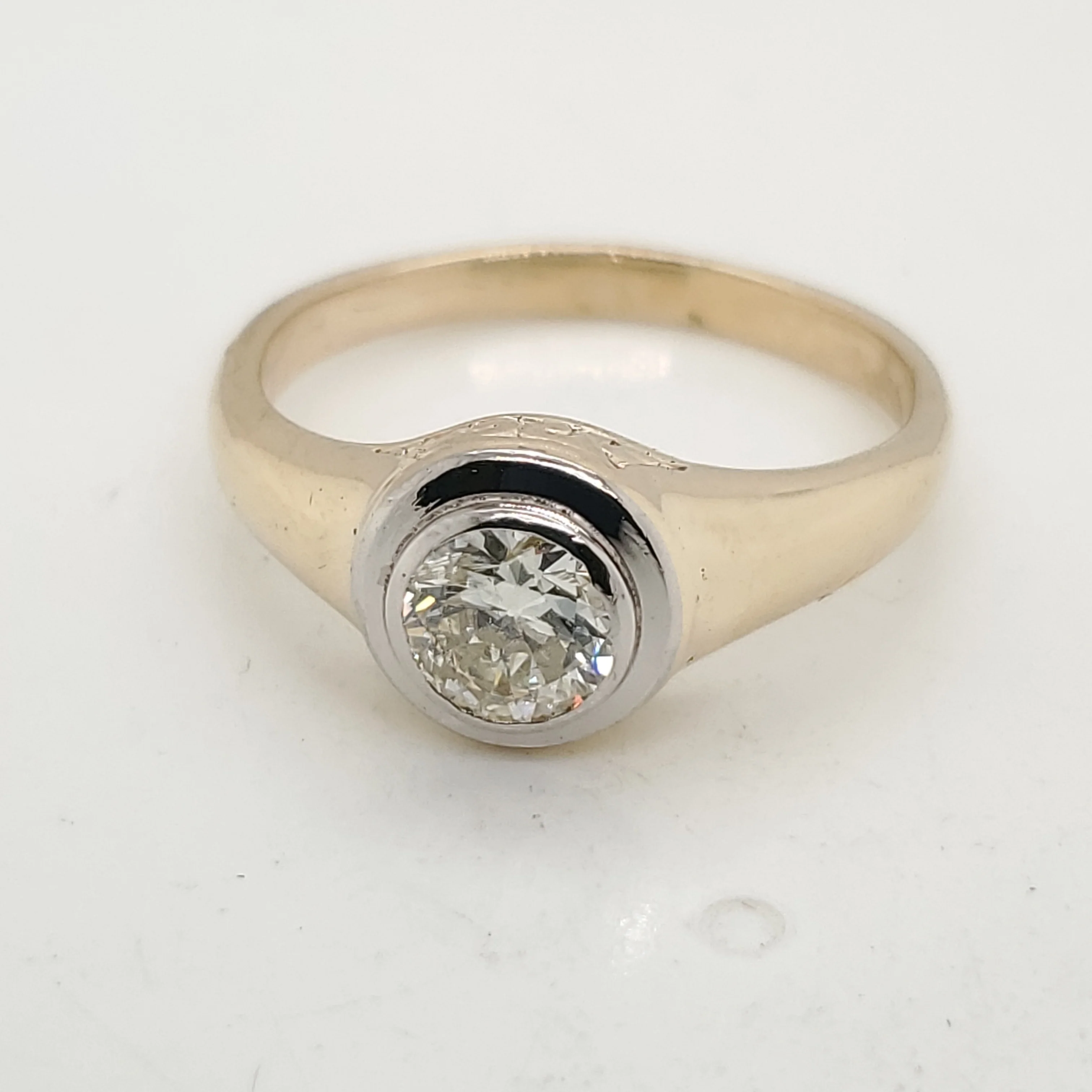 .80 Carat Vintage Round European Cut Diamond Engagement Ring