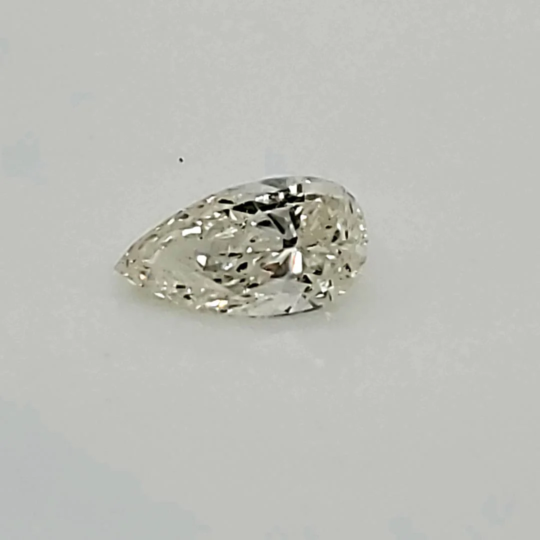 .87 Carat Pear Shaped Diamond Solitaire Pendant in 14Kt Yellow Gold - Image 2