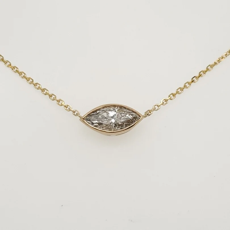 .94 Carat Marquise Diamond Necklace