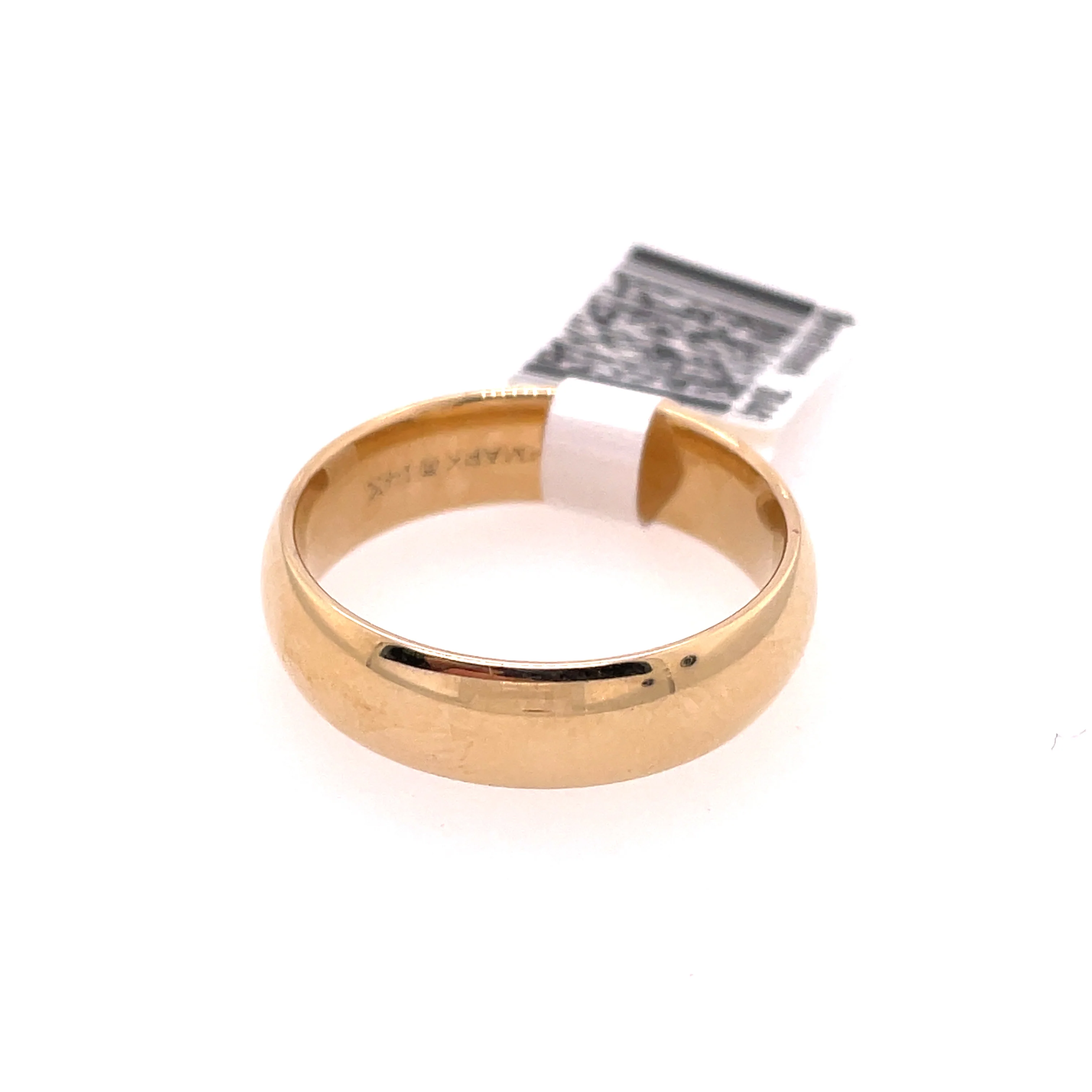 Benchmark 6Mm Sz-7 14Kt Benchmark Comfort Fit Wedding Band 6.9Gr
