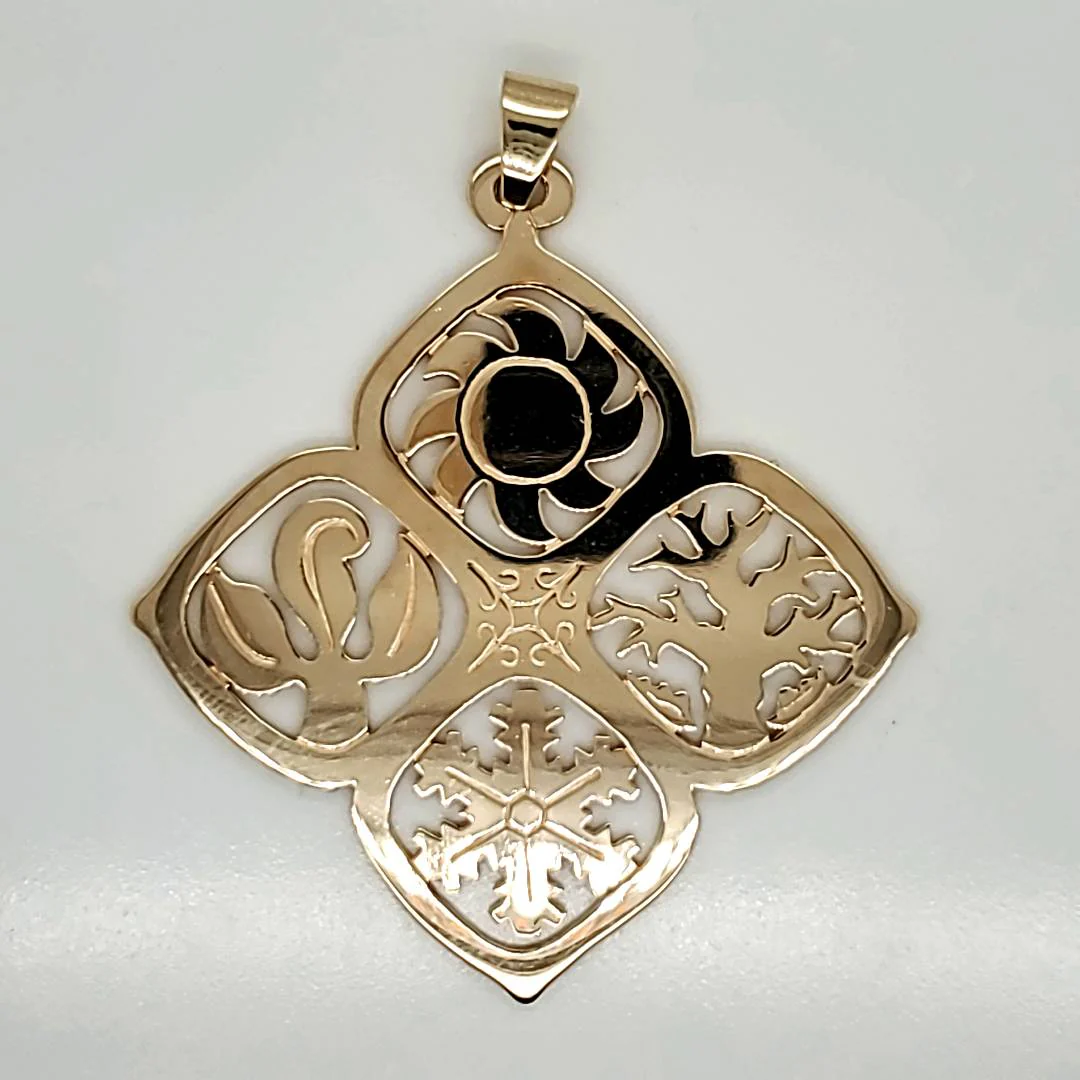 James Avery Four Seasons Gold Pendant