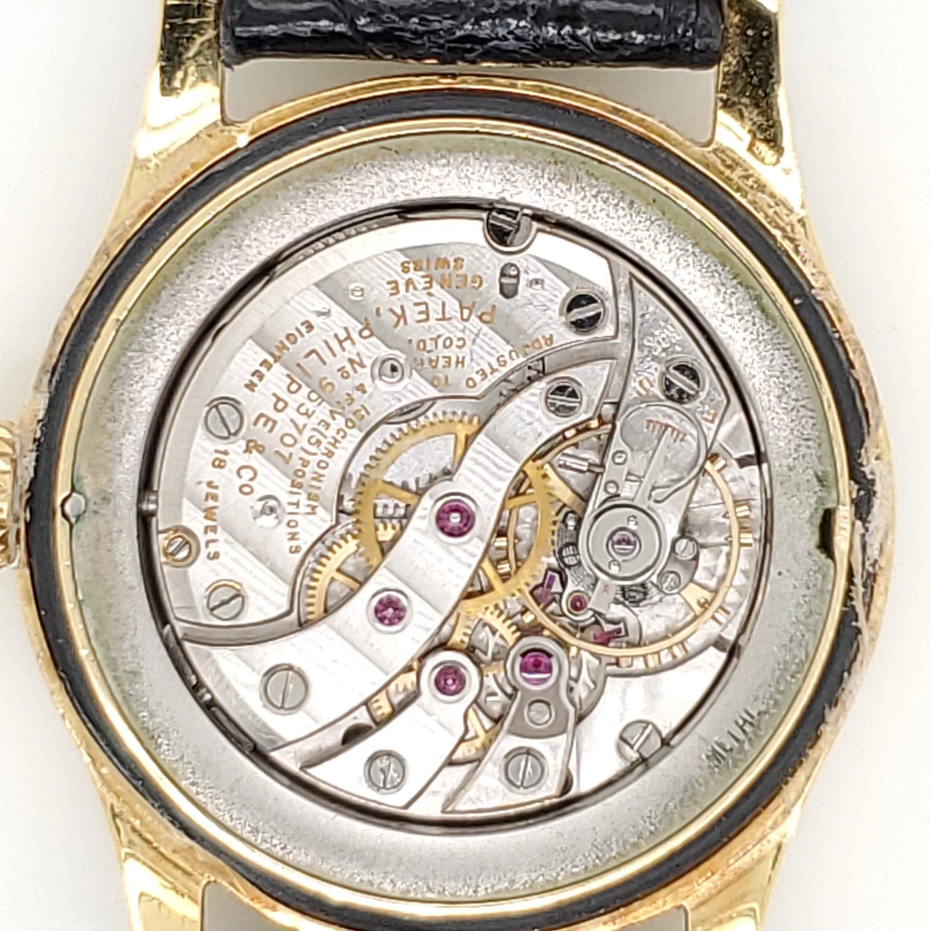 Mid 1950s 18Ktyg Patek Philippe Calatrava Manual Wind Wrist Watch - Image 2