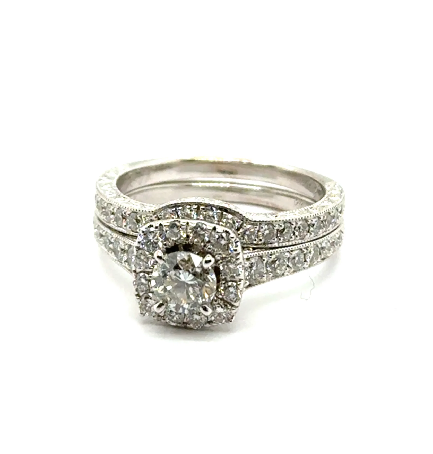 Neil Lane 14Kt White Gold Diamond Wedding Set