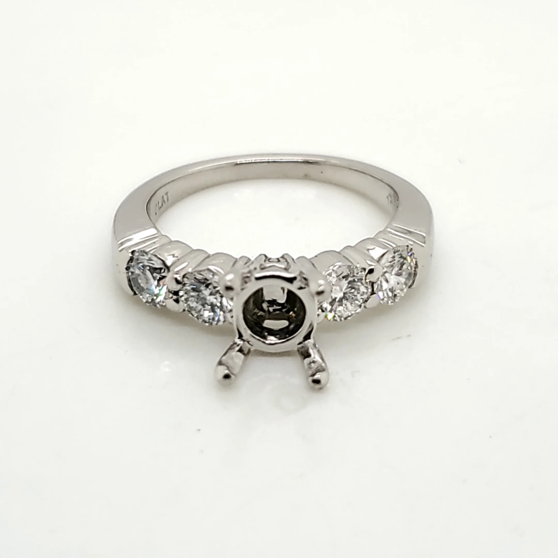Platinum and Diamond Engagement Ring Mounting