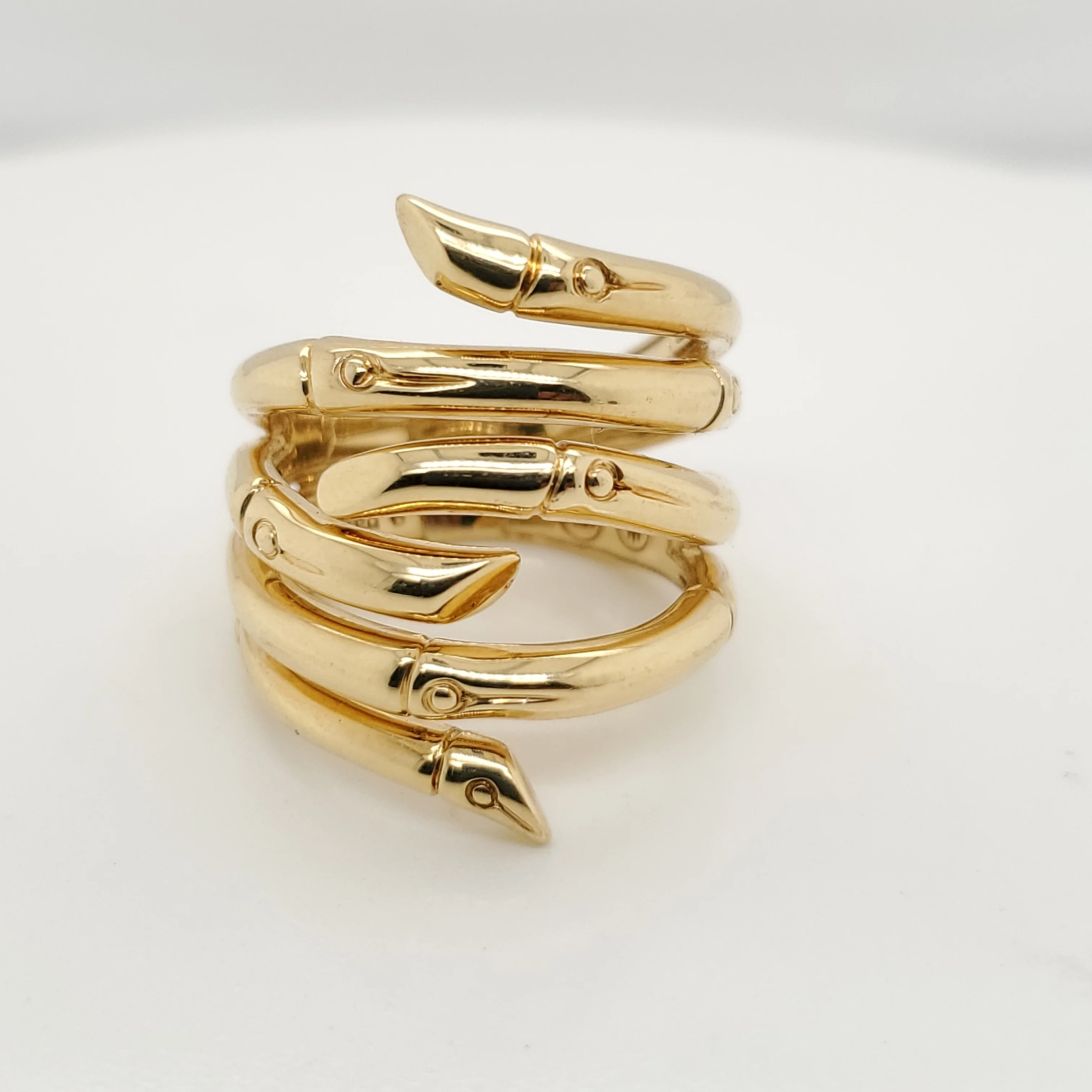Pre - Owned John Hardy 18kt Yellow Gold Bamboo Ring