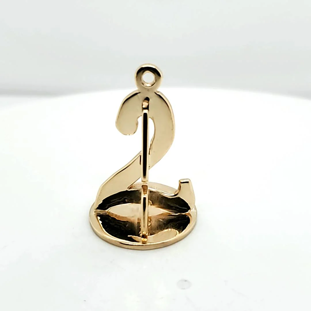 Vintage 14Kt Yellow Gold 25th Anniversary Charm - Image 2